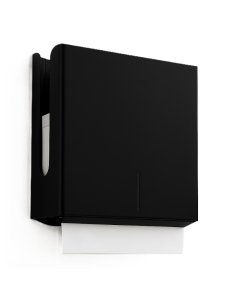 Luxury Matt Black Stainless Steel Open Top Paper Towel Dispenser  image PP13MB