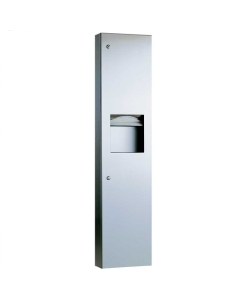 Semi Recessed Paper Towel Dispenser and Waste Bin 24L