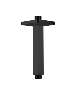 JTP Matt Black 150mm HIX Ceiling Shower Arm image on a plain white background - 38218MB