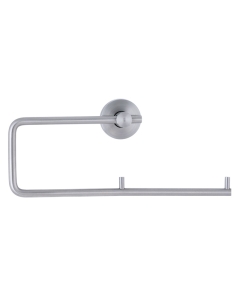 Brushed Stainless Steel Double Toilet Roll