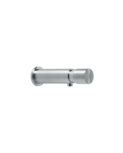 Satin Stainless Steel Panel Mounted Soap Dispenser image on a white background - WP194