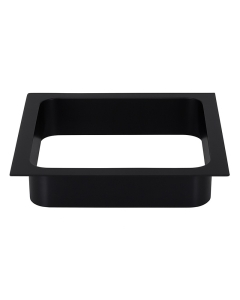 Prestige Sugatsune Square Waste Chute Smooth Matt Black - 170mm