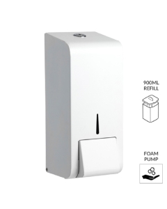 Opal White Metal 900ml Foam Soap Dispenser