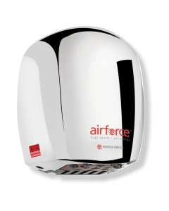 Airforce 1.1kW Polished Chrome Hand Dryer image of the Chrome Polished hand Dryer on a plain white background - BC0326