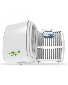 Oxygen Supreme Air Freshener Dispenser - White side and inner image on a white background - ESVI02SUPW
