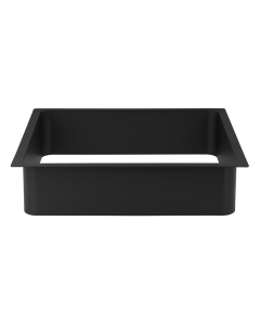 Prestige Sugatsune Smooth Matt Black Square Waste Chute - 300mm