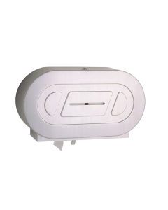 Surface-Mounted Twin Jumbo Roll Toilet Tissue Dispenser