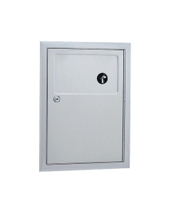 Recessed Sanitary Bin 4.5L Bobrick image on a white background - B353
