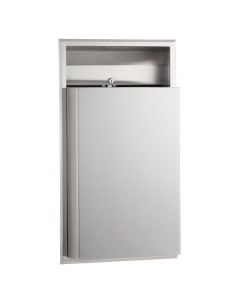 Recessed Waste Bin 45.4L Bobrick image on a white background - B3644