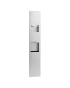 Bobrick Trimline Paper Towel Dispenser, Automatic Hand Dryer and Waste Bin Unit - B38033
