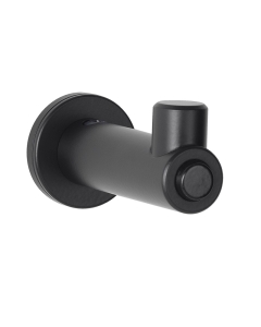 Bobrick Surface Mounted Coat Hook with Bumper- Matt Black side image - B9541.MBLK