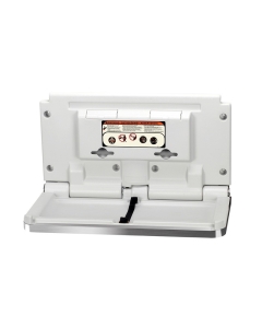 Safe Hands Horizontal Wall Mounted Baby Changing Unit Stainless Steel Open BABN33
