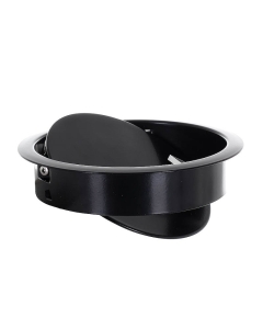 Matt Black Waste Chute Open