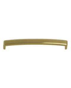 Prestige 170mm Brushed Brass Chunky D-Shape Handle close up image - CNPW106213
