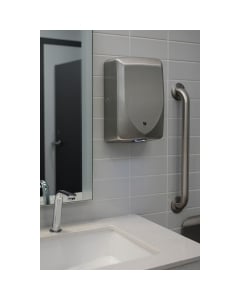 Dryflow Slimforce 1kW Brushed Stainless Steel Automatic Hand Dryer lifestyle - DFLIF02