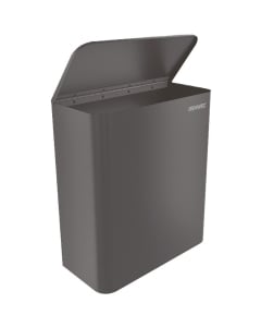 Genwec Wall Mounted Sanitary Napkin Bin 7Ltr Smooth Matt Black GW06150403