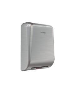 Genwec 1kW Exo Brushed Stainless Steel Hand Dryer image of  side/front view on a white background - GW01210401
