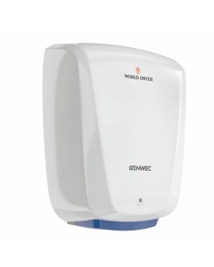 Genwec Verdedri Hand Dryer Aluminium - White