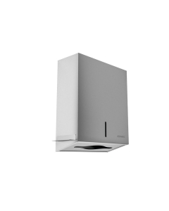Genwec Behind Mirror Brushed Stainless Steel Paper Towel Dispenser image on a plain white background - GW03280401