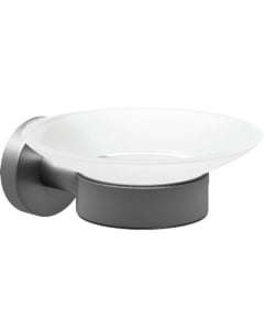 Genwec Nimbus Brushed Metal Round Soap Dish