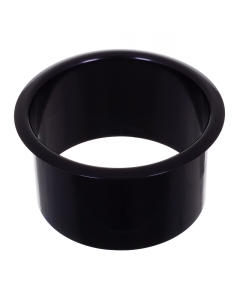 Prestige Counter Mounted Circular Waste Chute Black - 145mm matt black