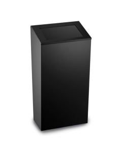 Prestige Ecoline Push Lid 50L Waste Bin - Matt Black image - E-WPL50/MBK