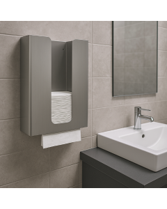 Prestige Classic 600 Paper Towel Dispenser – Stainless Steel In Situ
