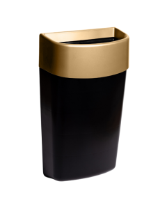 Myriad Matt Brass / Black Wall Mounted Waste Bin 25L  - 6WB-MBR