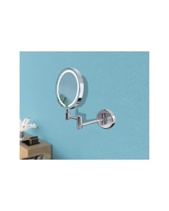 Prestige Holme Round LED Wall Mounted Cosmetic Mirror - Chrome lifestyle - CNPW107587