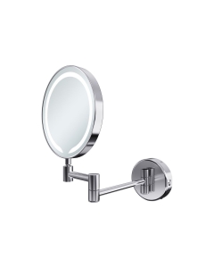 Prestige Holme Round LED Wall Mounted Cosmetic Mirror - Chrome image - CNPW107587