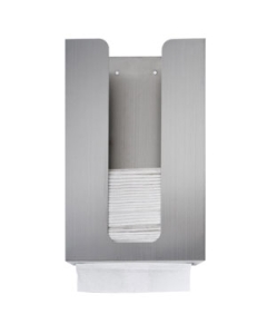 Dolphin Paper Towel Dispenser Behind Mirror - Satin Stainless Steel