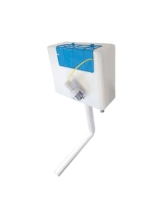 Scudo Bottom Inlet Concealed Toilet Cistern and Chrome Push Button image - CISTERN003W