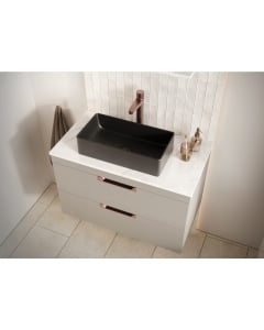 Scudo Riviera Countertop 460 Basin - Matt Black lifestyle - VESSEL004