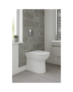 Scudo Middleton Rimless Back to Wall Toilet Pan and Slim Seat with Concealed Cistern lifestyle - MIDDSEATCISTERN