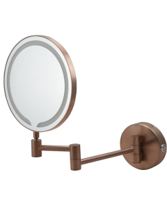 JTP Zoom Magnifying Shaving Mirror Brushed Bronze