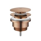 JTP Vos Universal Basin Waste - Brushed Bronze close up image - 21709SUNBRZ