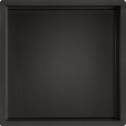 JTP VOS Matt Black Square Shower Niche 300mm x 300mm - Front View