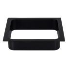 Prestige Sugatsune Square Waste Chute Smooth Matt Black - 170mm