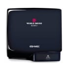 Genwec World Dryer Slimdri Hand Dryer - Black Front view on a plain background - GW01030203
