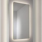 Abode Mayar 450mm x 900mm Rectangular LED Mirror - Brushed Brass