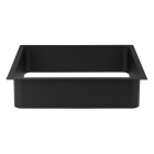 Prestige Sugatsune Smooth Matt Black Square Waste Chute - 300mm