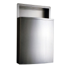 Recessed Waste Bin with LinerMate 48.3L Bobrick on a white background - B43644