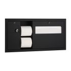 Bobrick Matt Black Recessed Toilet Tissue, Seat Cover and Waste Disposal image - B3091.MBLK