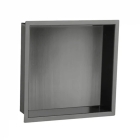 JTP VOS Brushed Black Square Shower Niche 300mm x 300mm 