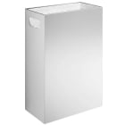 Prestige 23 Litre Satin Stainless Steel Wall Mounted Bin image on a white background - WP126/WP5108
