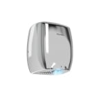 Genwec 900W E-flow Aluminium Polished Chrome Hand Dryer front image of hand dryer on a plain white background - GW01120202
