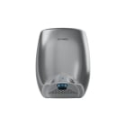 Genwec 900W E-flow Silver Aluminium Hand Dryer front view of hand dryer on a white background - GW01210401