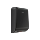 Genwec Matt Black Stainless Steel Exo Hand Dryer - 1kW side on view of unit on a white background - GW01210403