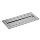 Genwec Brushed Stainless Steel Countertop Paper Towel Dispenser image on a white background - GW03270401