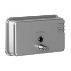 Genwec Horizontal Brushed Stainless Steel Soap Dispenser 1200ml image of the unit on a plain background - GW04020401